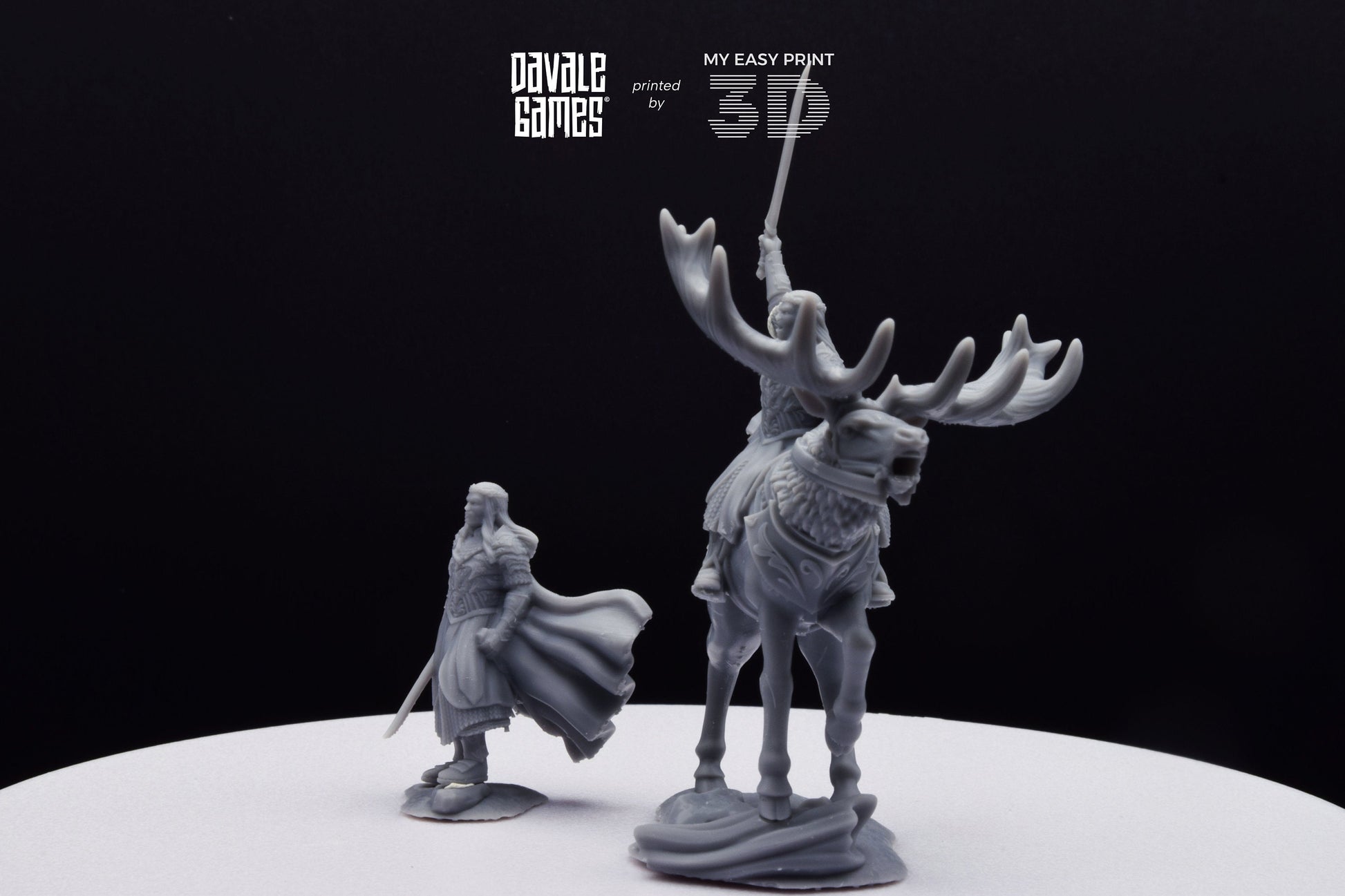 King of the Forest - Foot and Mounted - Davale Games - 3D Printed with high quality resin for LOTR/D&D games