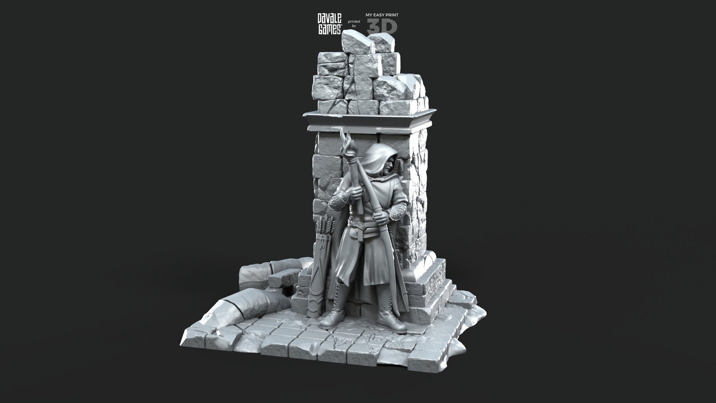 Scenery with Scenes of War - Davale Games - 3D Printed with high quality resin for LOTR/D&D games