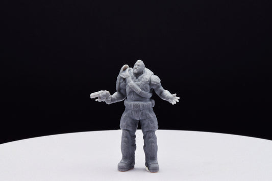 Gears Of War Tai Kaliso - TheSTLSmith - 3D Printed with high quality resin for Skirmish/D&D games