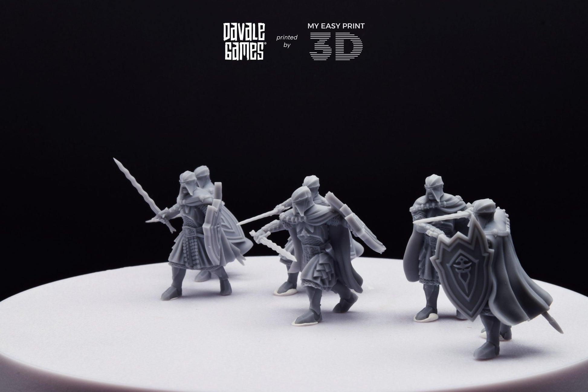 Black High Human - Davale Games - 3D Printed with high quality resin for LOTR/D&D games