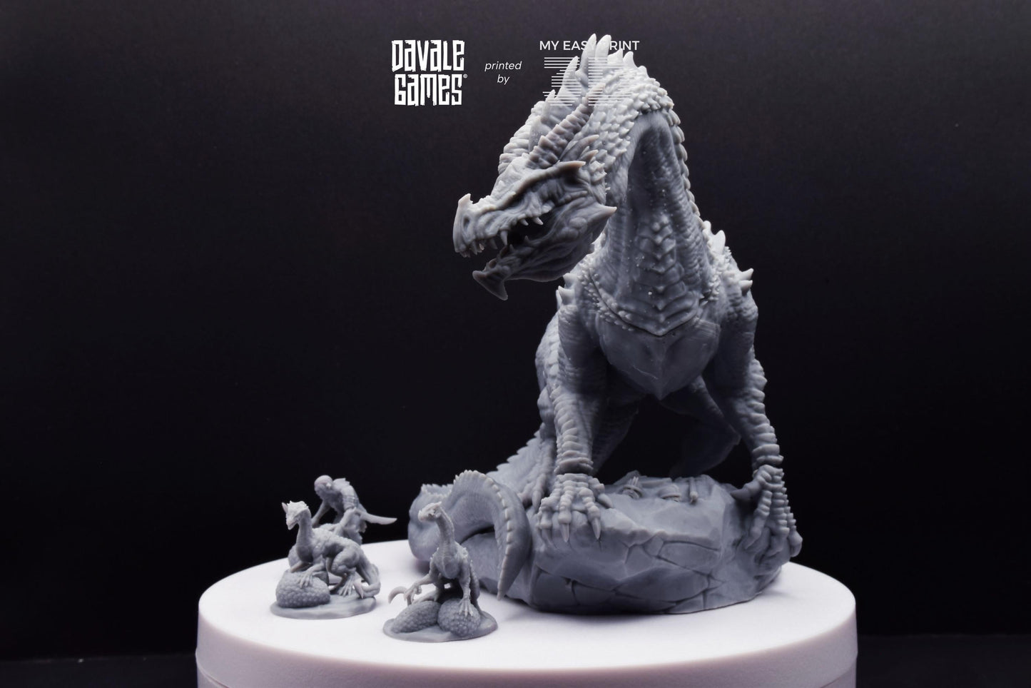 Mountain Drake - Goblins of the cave - Davale Games - 3D Printed with high quality resin for LOTR/D&D games