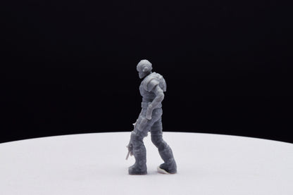 Gears Of War COG Soldier Winter Female Miniature - TheSTLSmith - 3D Printed with high quality resin for Skirmish/D&D games