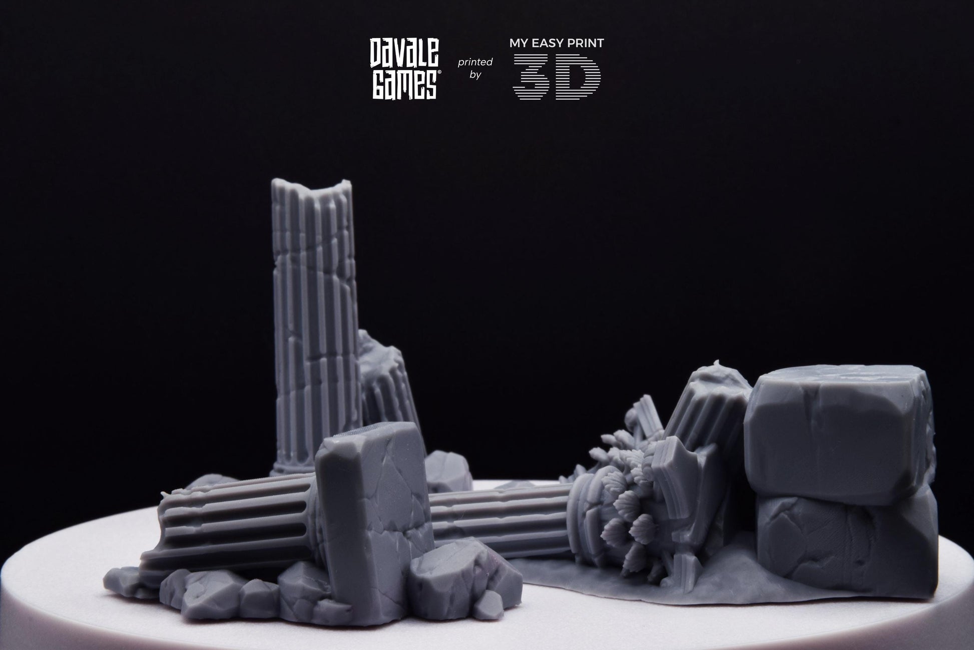 Variety of Greek Ruins - Scenery - Davale Games - Wargame / Mythological games - 3D Printed with high quality resin