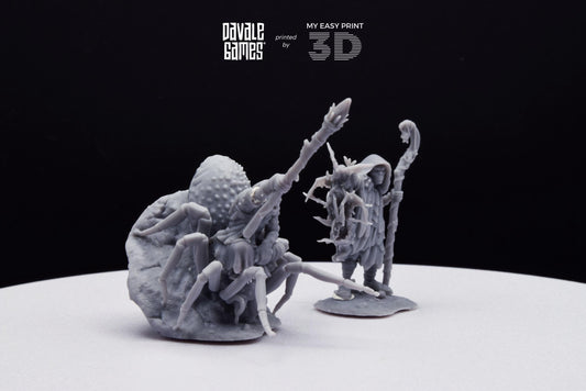 Shamans - Goblins of the cave - Davale Games - 3D Printed with high quality resin for LOTR/D&D games