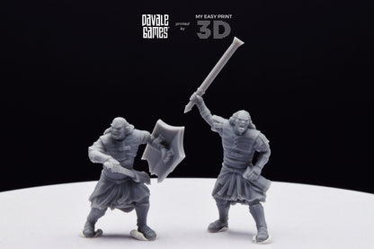 Blood-Handed Captains - Davale Games - 3D Printed with high quality resin for LOTR/D&D games