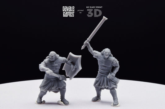 Blood-Handed Captains - Davale Games - 3D Printed with high quality resin for LOTR/D&D games