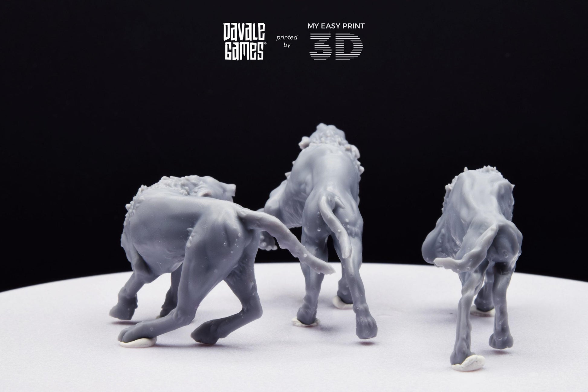Savage Warg - Goblins of the Cave - Davale Games - 3D Printed with high quality resin for LOTR/D&D games