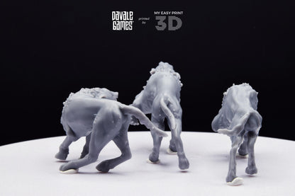 Savage Warg - Goblins of the Cave - Davale Games - 3D Printed with high quality resin for LOTR/D&D games