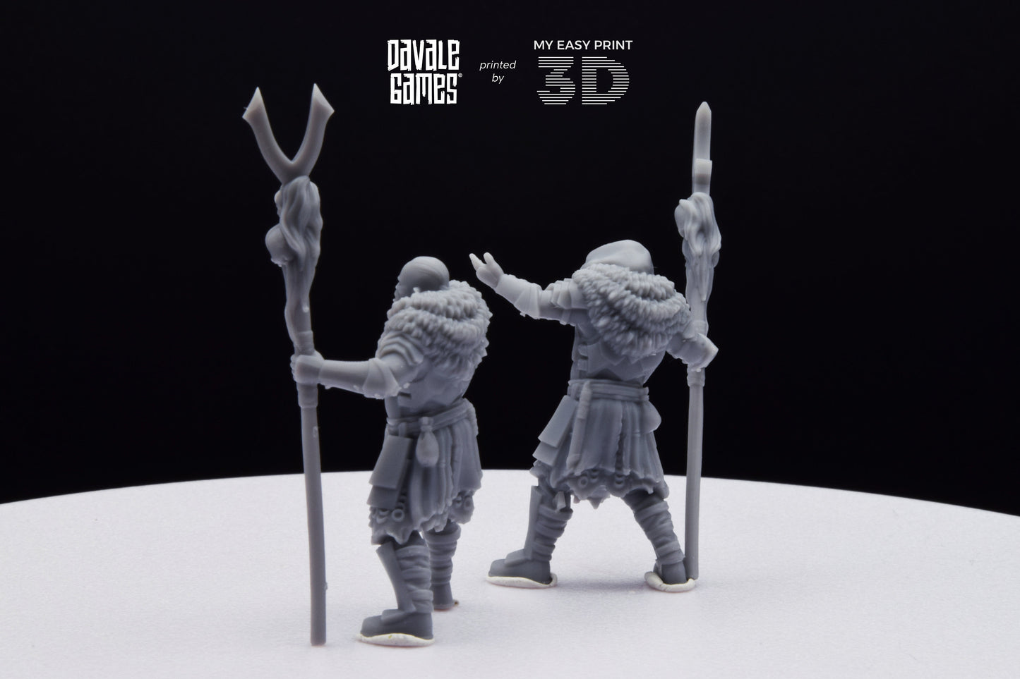 Shamans Super Orc - Davale Games - 3D Printed with high quality resin for LOTR/D&D games