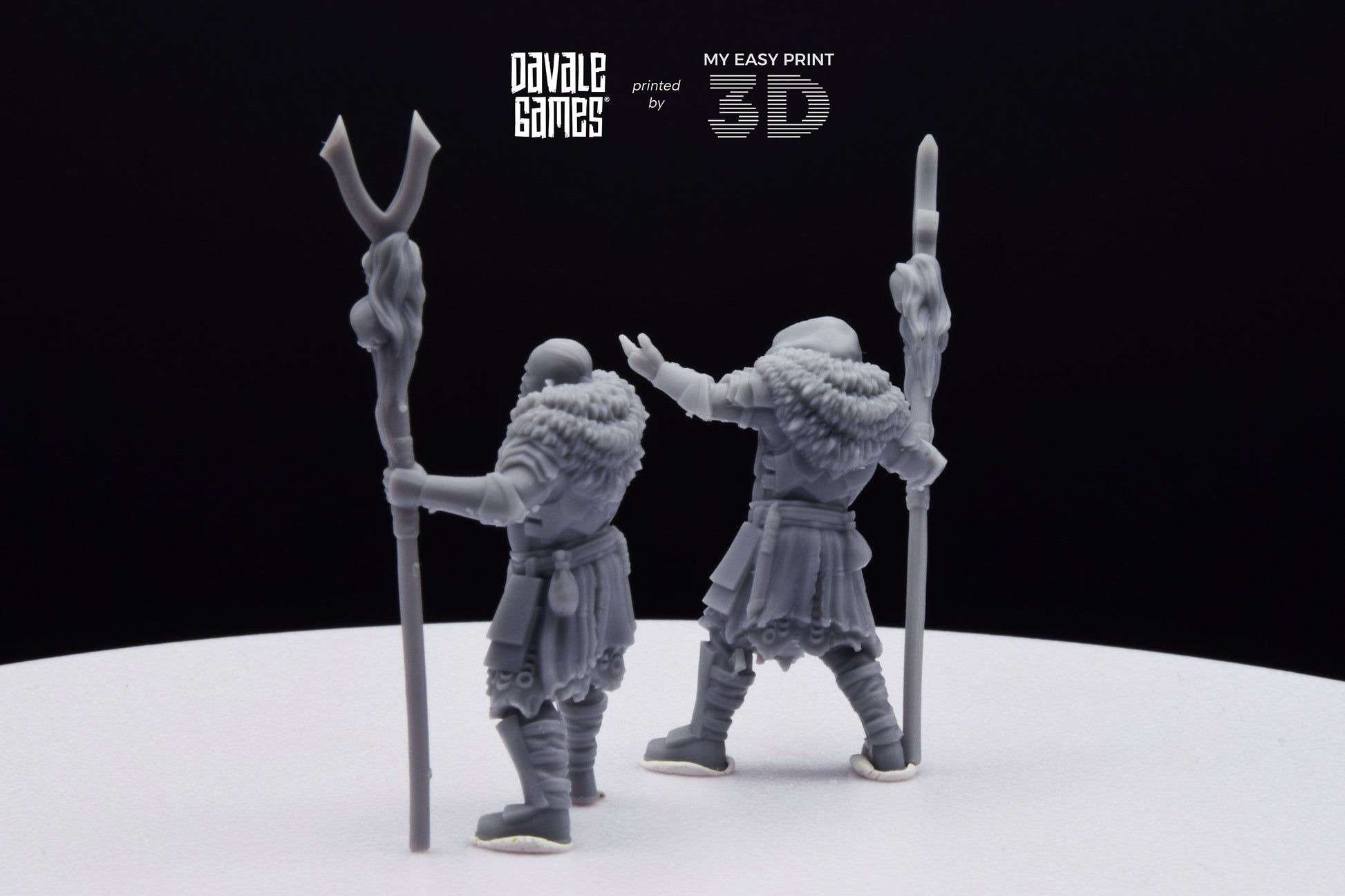 Shamans Super Orc - Davale Games - 3D Printed with high quality resin for LOTR/D&D games