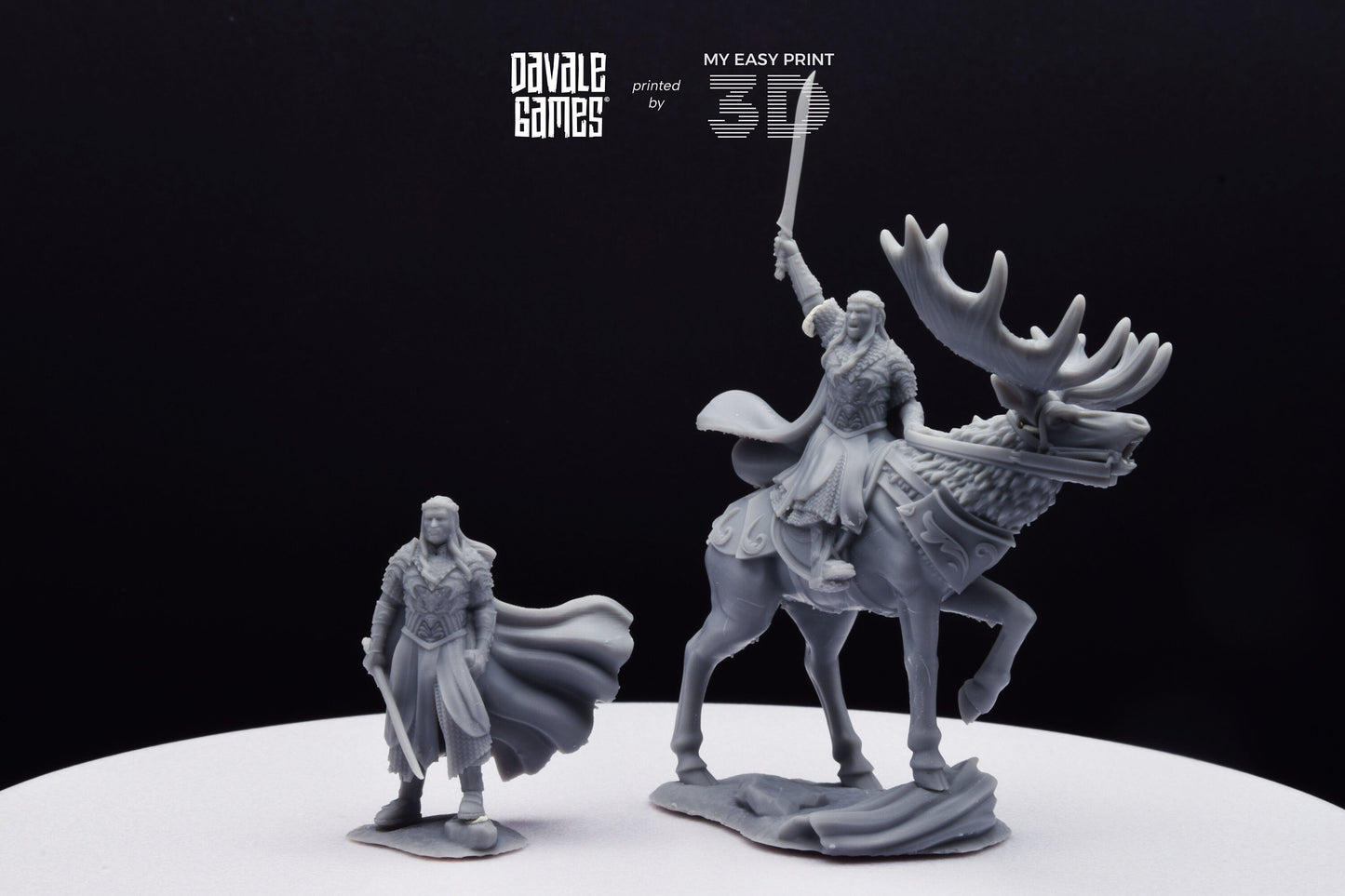 King of the Forest - Foot and Mounted - Davale Games - 3D Printed with high quality resin for LOTR/D&D games