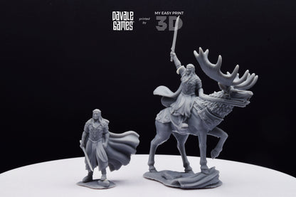 King of the Forest - Foot and Mounted - Davale Games - 3D Printed with high quality resin for LOTR/D&D games