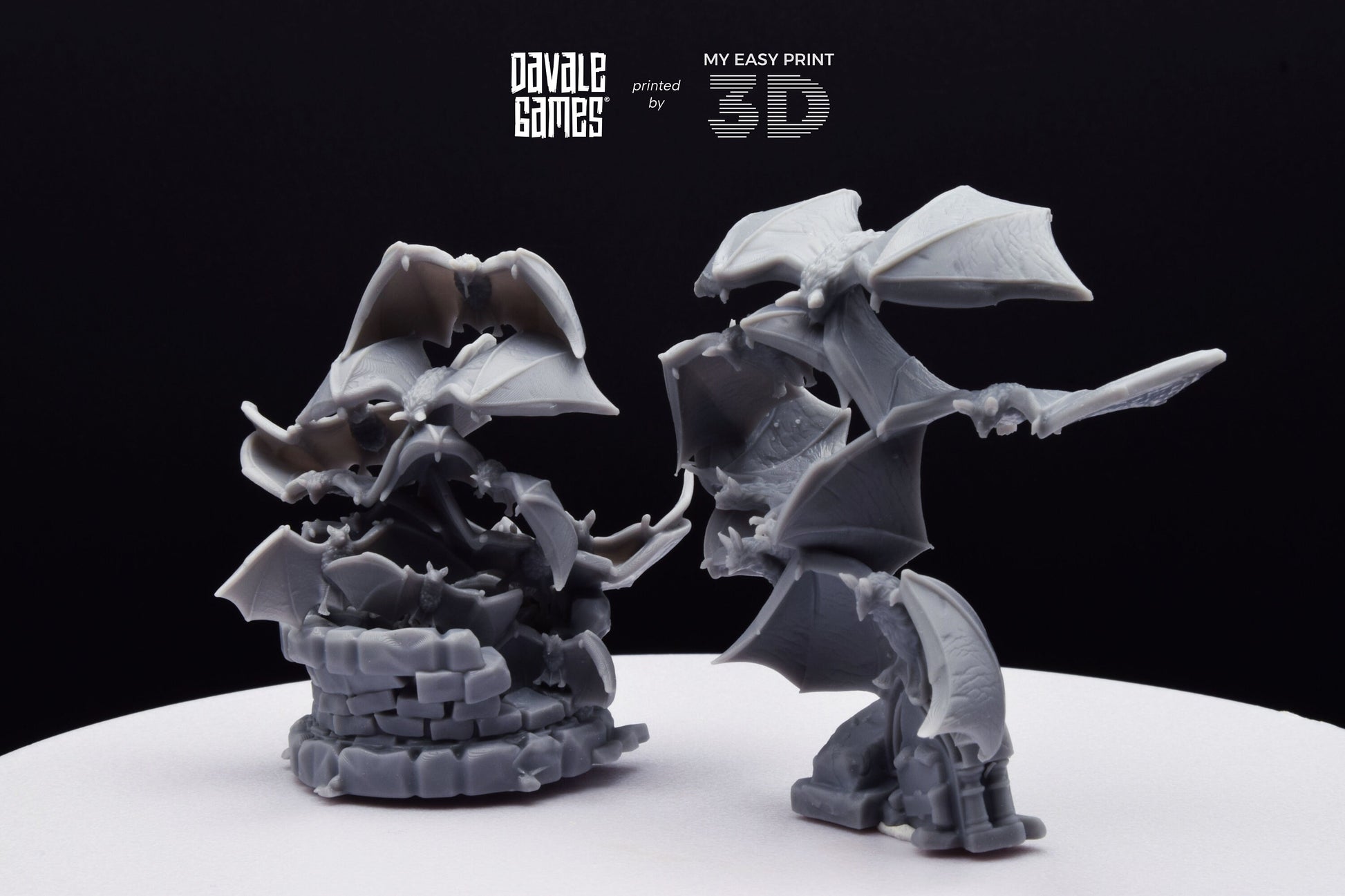 Bats Warbrand - Davale Games - 3D Printed with high quality resin for LOTR/D&D games