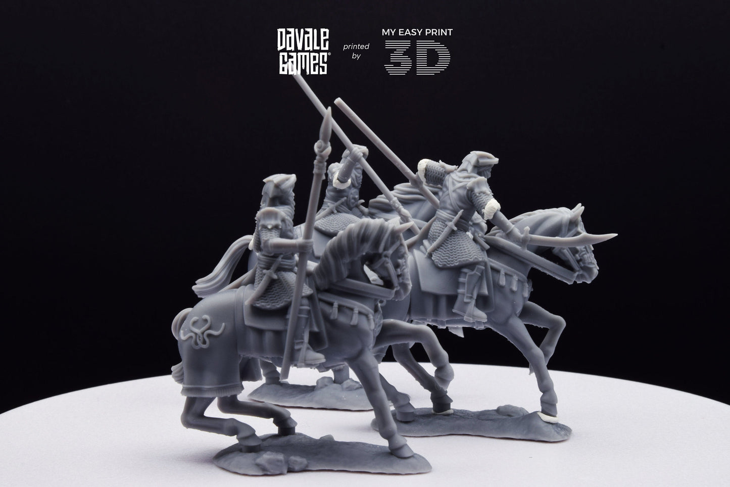 Snake Rider on Horse - Mounted - Davale Games - 3D Printed with high quality resin for LOTR/D&D games