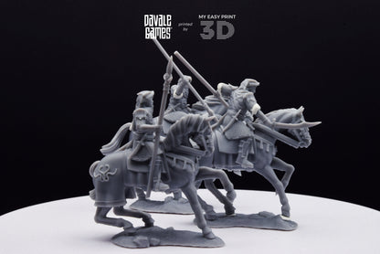 Snake Rider on Horse - Mounted - Davale Games - 3D Printed with high quality resin for LOTR/D&D games