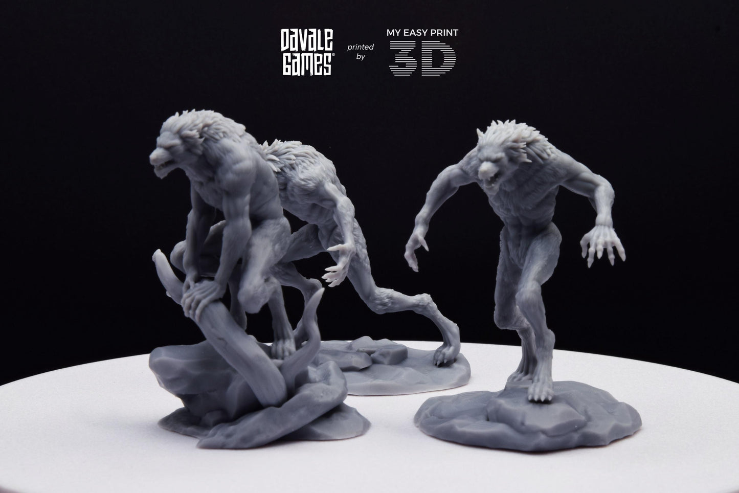 Lycanthropes of Anagar - Davale Games - 3D Printed with high quality resin for LOTR/D&D games