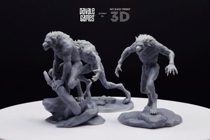 Lycanthropes of Anagar - Davale Games - 3D Printed with high quality resin for LOTR/D&D games