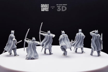 High Human Archer - Davale Games - 3D Printed with high quality resin for LOTR/D&D games