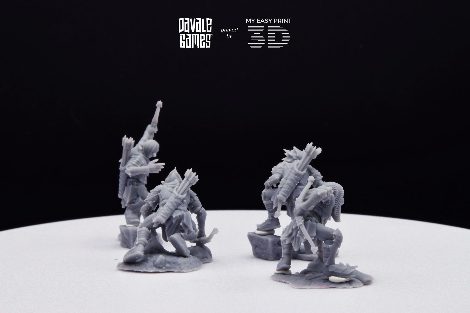 Archers - Goblins of the cave - Davale Games - 3D Printed with high quality resin for LOTR/D&D games