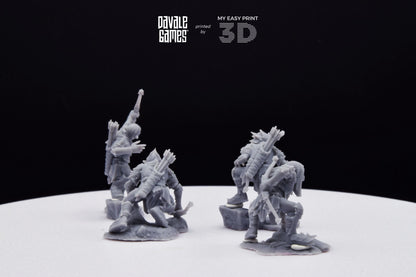 Archers - Goblins of the cave - Davale Games - 3D Printed with high quality resin for LOTR/D&D games