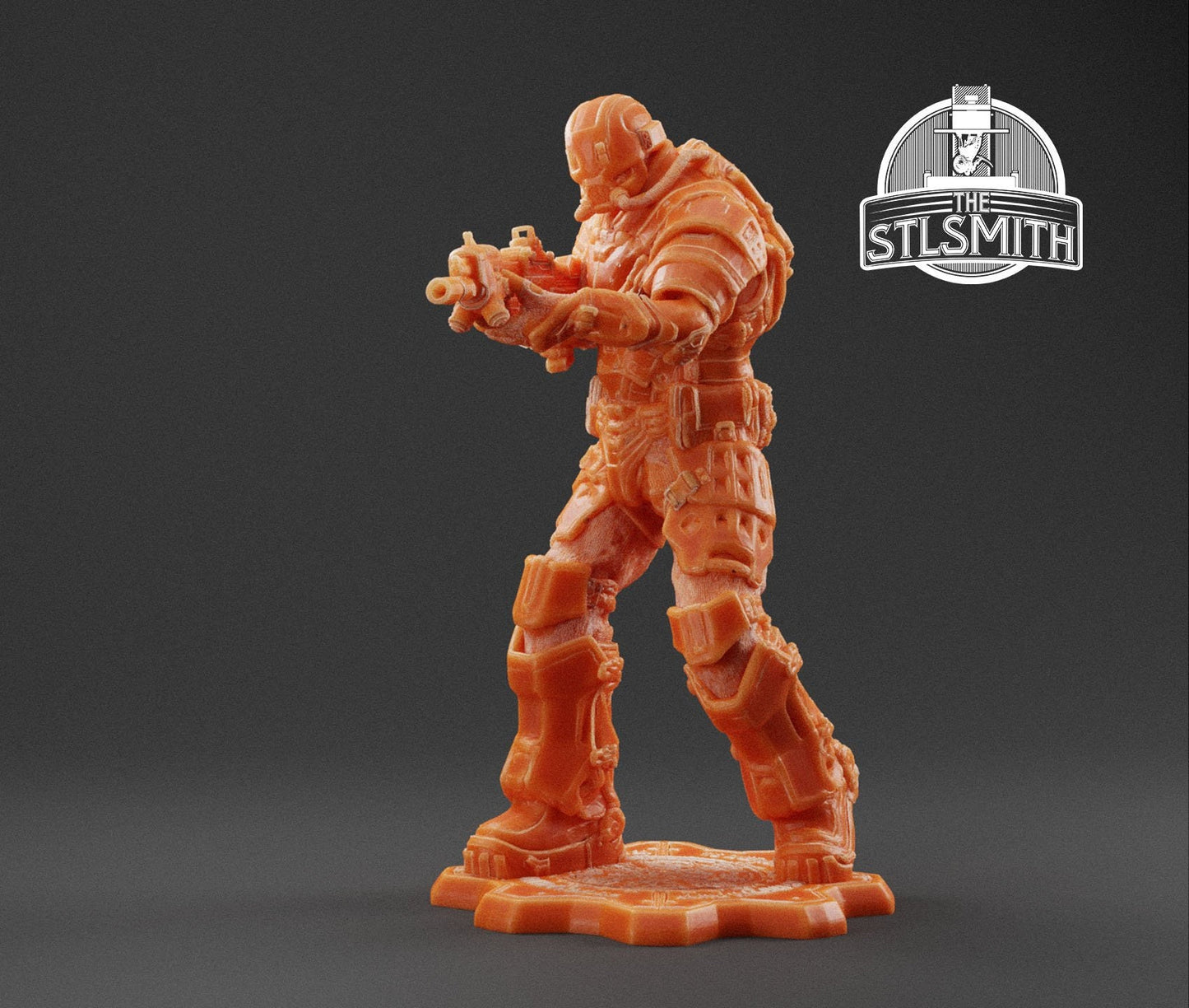 Gears Of War UIR Soldier Male [4] Miniature - TheSTLSmith - 3D Printed with high quality resin for Skirmish/D&D games