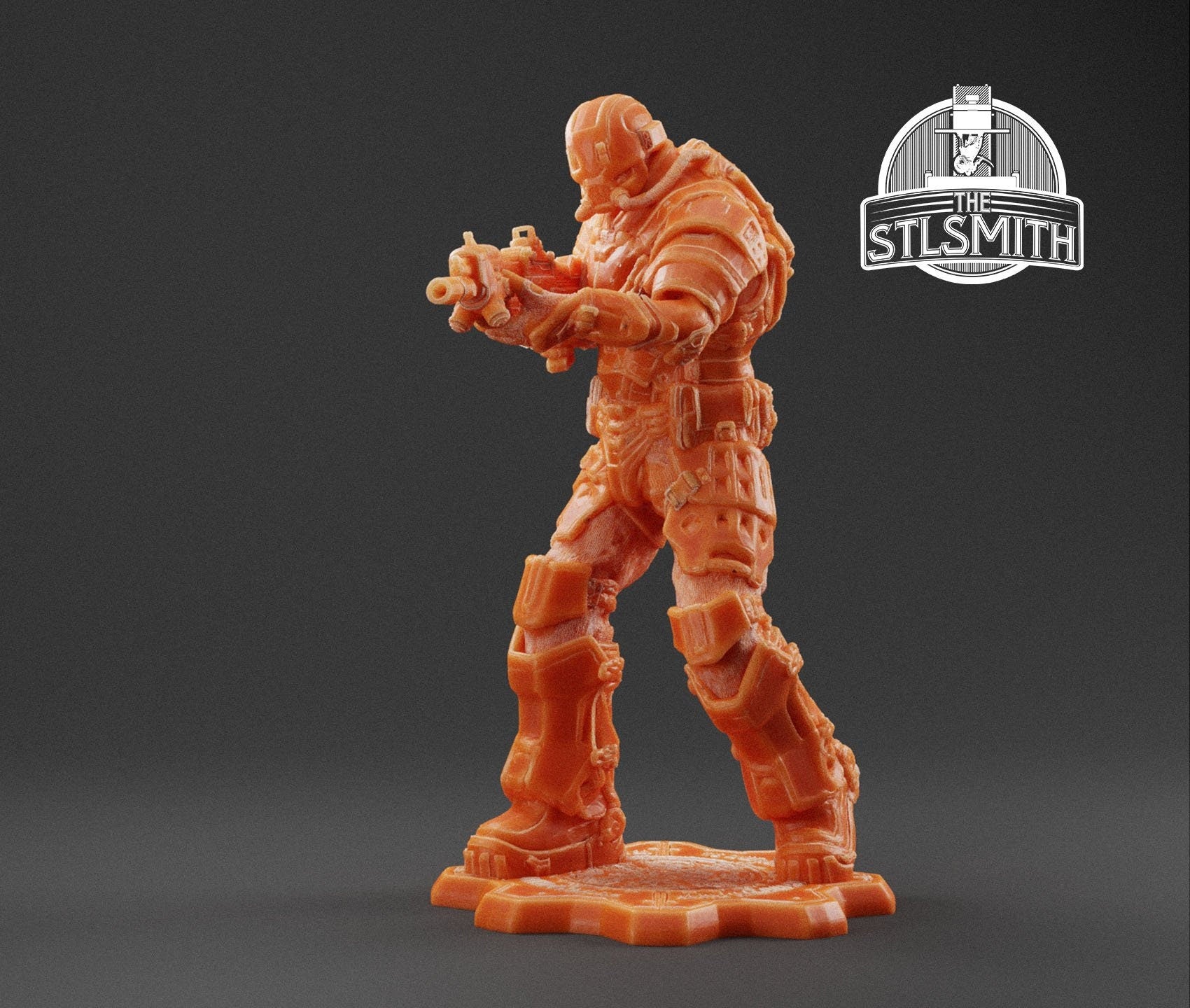 Gears Of War UIR Soldier Male [4] Miniature - TheSTLSmith - 3D Printed with high quality resin for Skirmish/D&D games