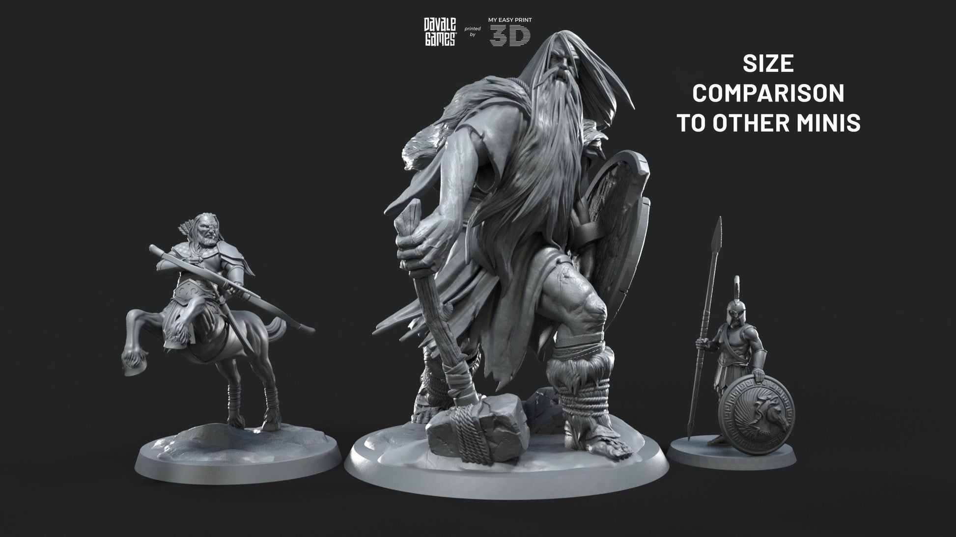 Bergrisar Giants of the Mountains (ODIN) - Davale Games - Mythological games - 3D Printed with high quality resin