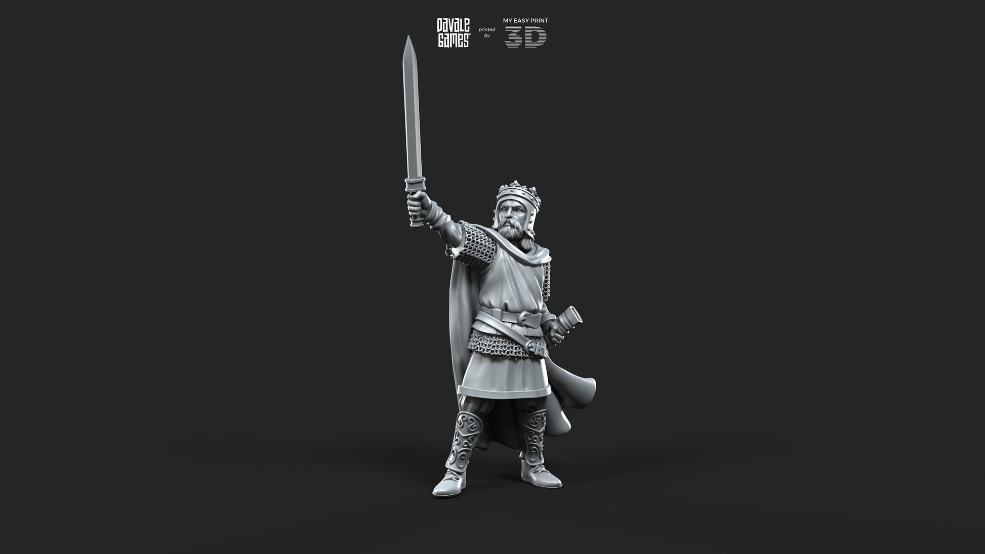 King fo Gepids - Foot and Mounted - Davale Games - Historical games - 3D Printed with high quality resin