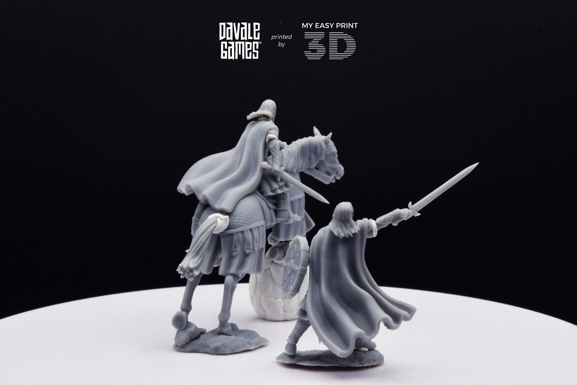 West Humans Comissary - Foot and Mounted - Davale Games - 3D Printed with high quality resin for LOTR/D&D games