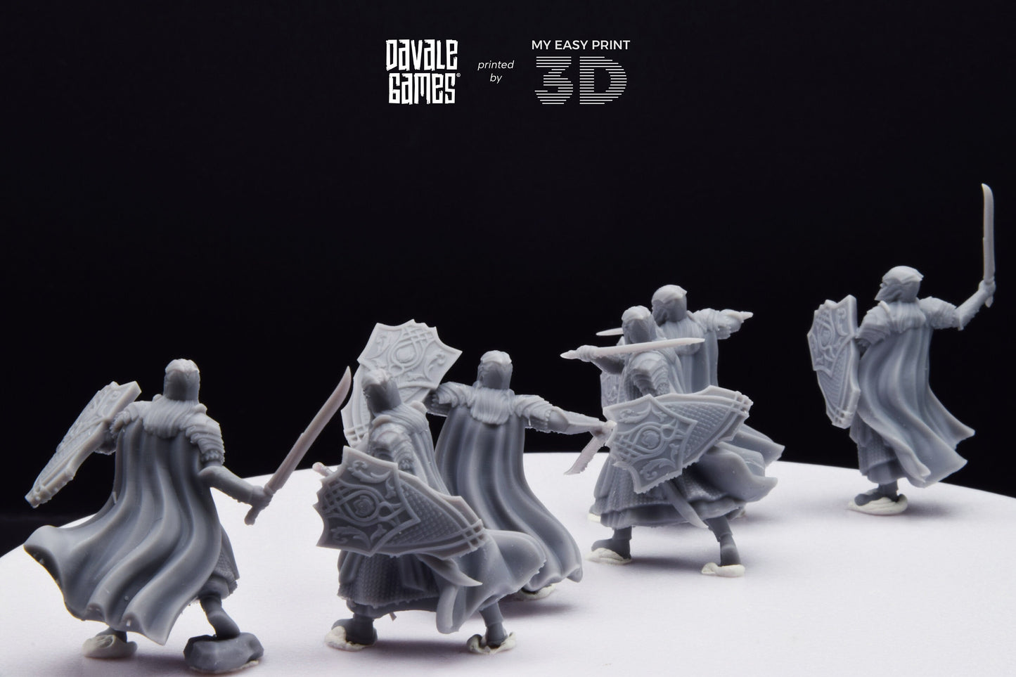 Armoured Wood Elf with Sword - Davale Games - 3D Printed with high quality resin for LOTR/D&D games