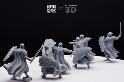 Armoured Wood Elf with Sword - Davale Games - 3D Printed with high quality resin for LOTR/D&D games