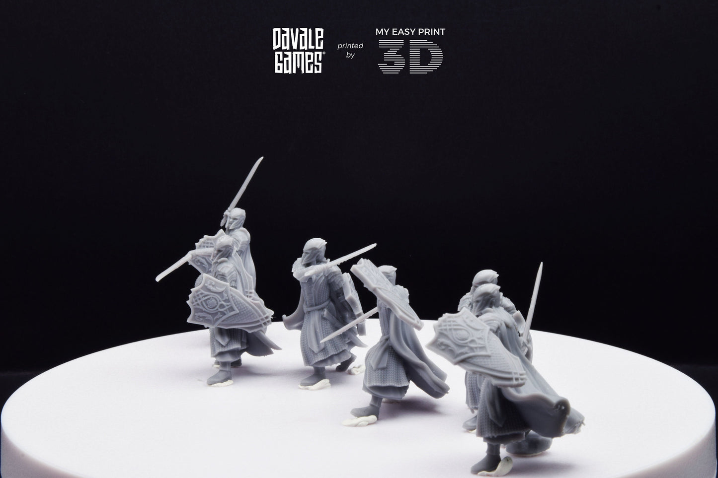 Armoured Wood Elf with Sword - Davale Games - 3D Printed with high quality resin for LOTR/D&D games