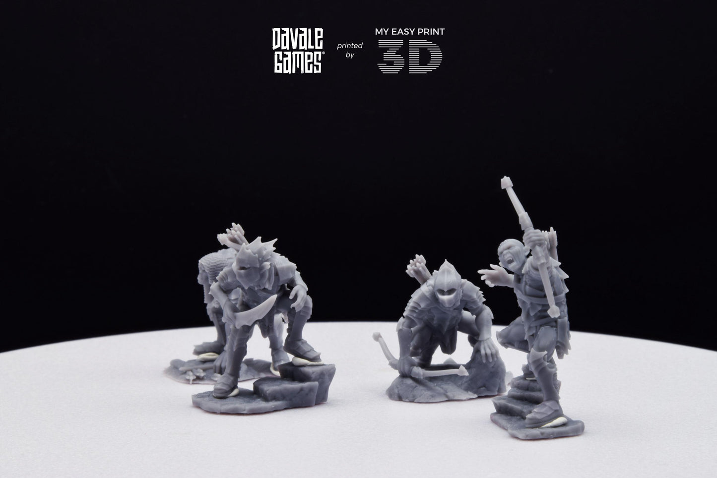 Archers - Goblins of the cave - Davale Games - 3D Printed with high quality resin for LOTR/D&D games