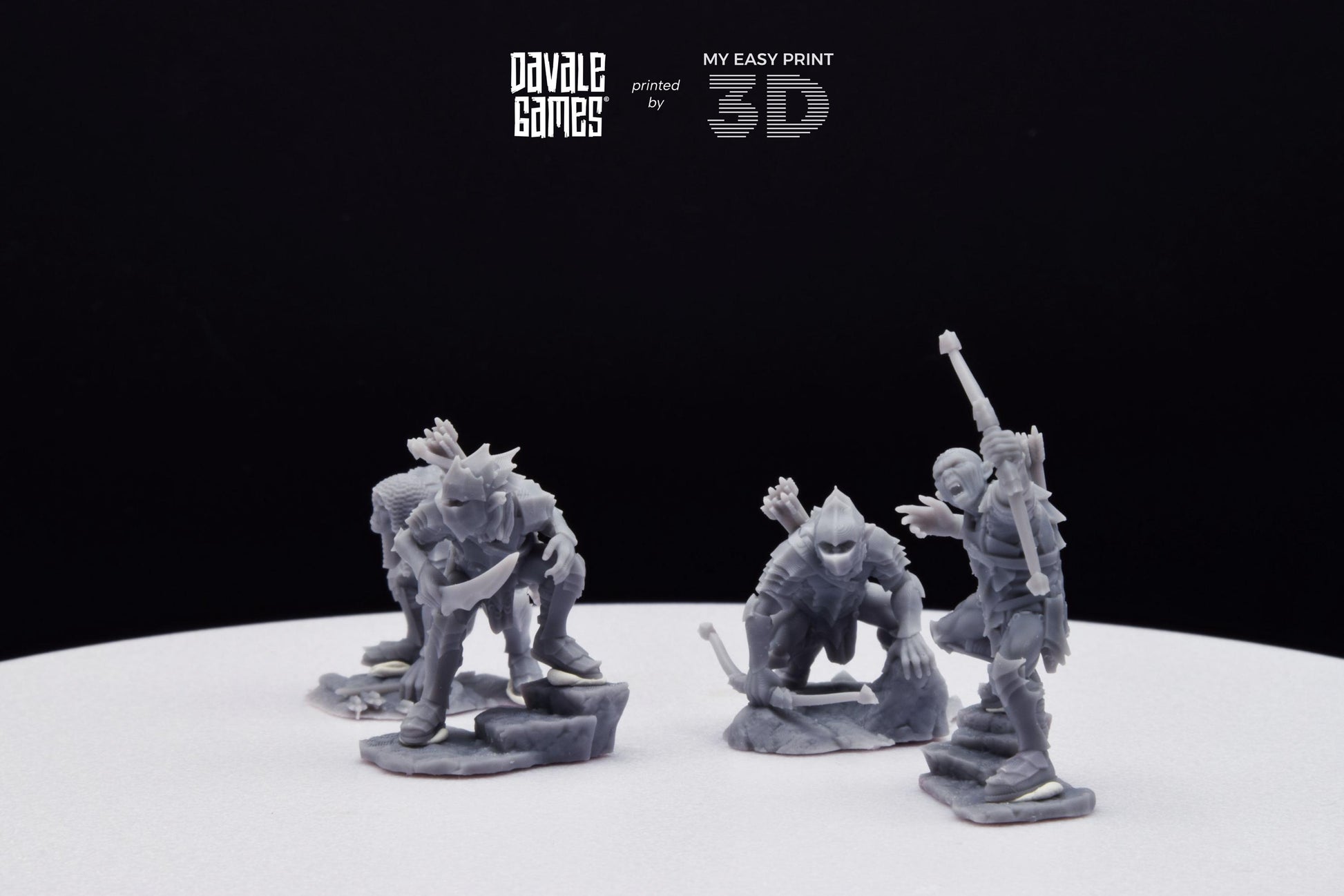 Archers - Goblins of the cave - Davale Games - 3D Printed with high quality resin for LOTR/D&D games