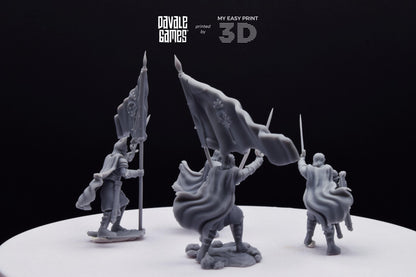 High Human Commander - Davale Games - 3D Printed with high quality resin for LOTR/D&D games