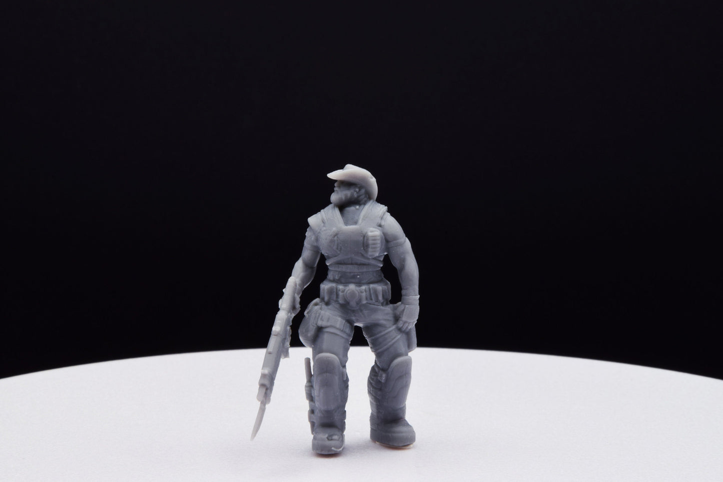 Gears Of War Dizzy Wallin Winter Ot Miniature - TheSTLSmith - 3D Printed with high quality resin for Skirmish/D&D games