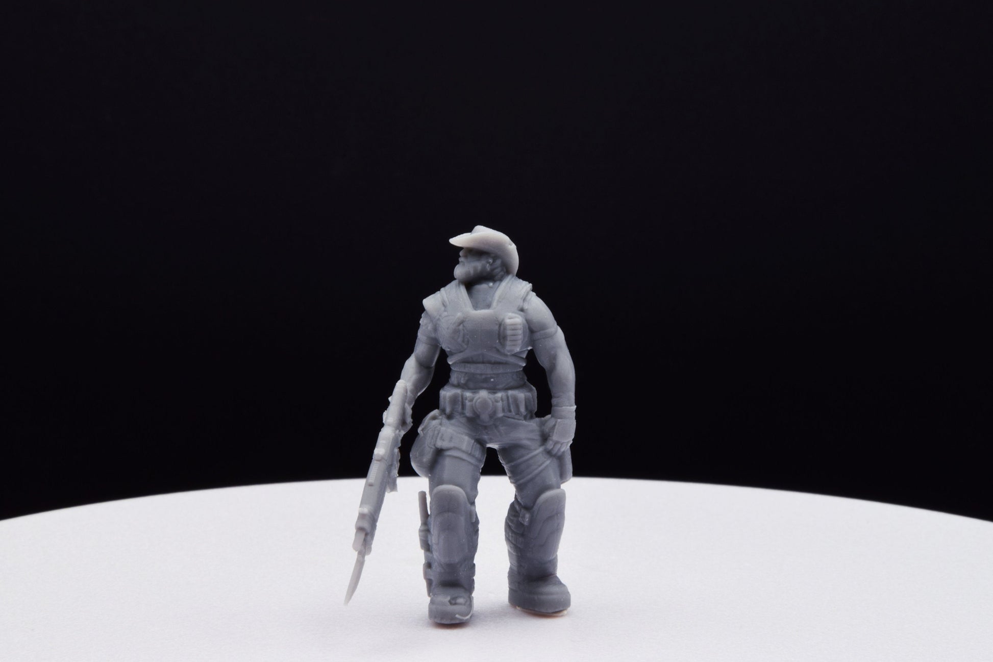 Gears Of War Dizzy Wallin Winter Ot Miniature - TheSTLSmith - 3D Printed with high quality resin for Skirmish/D&D games