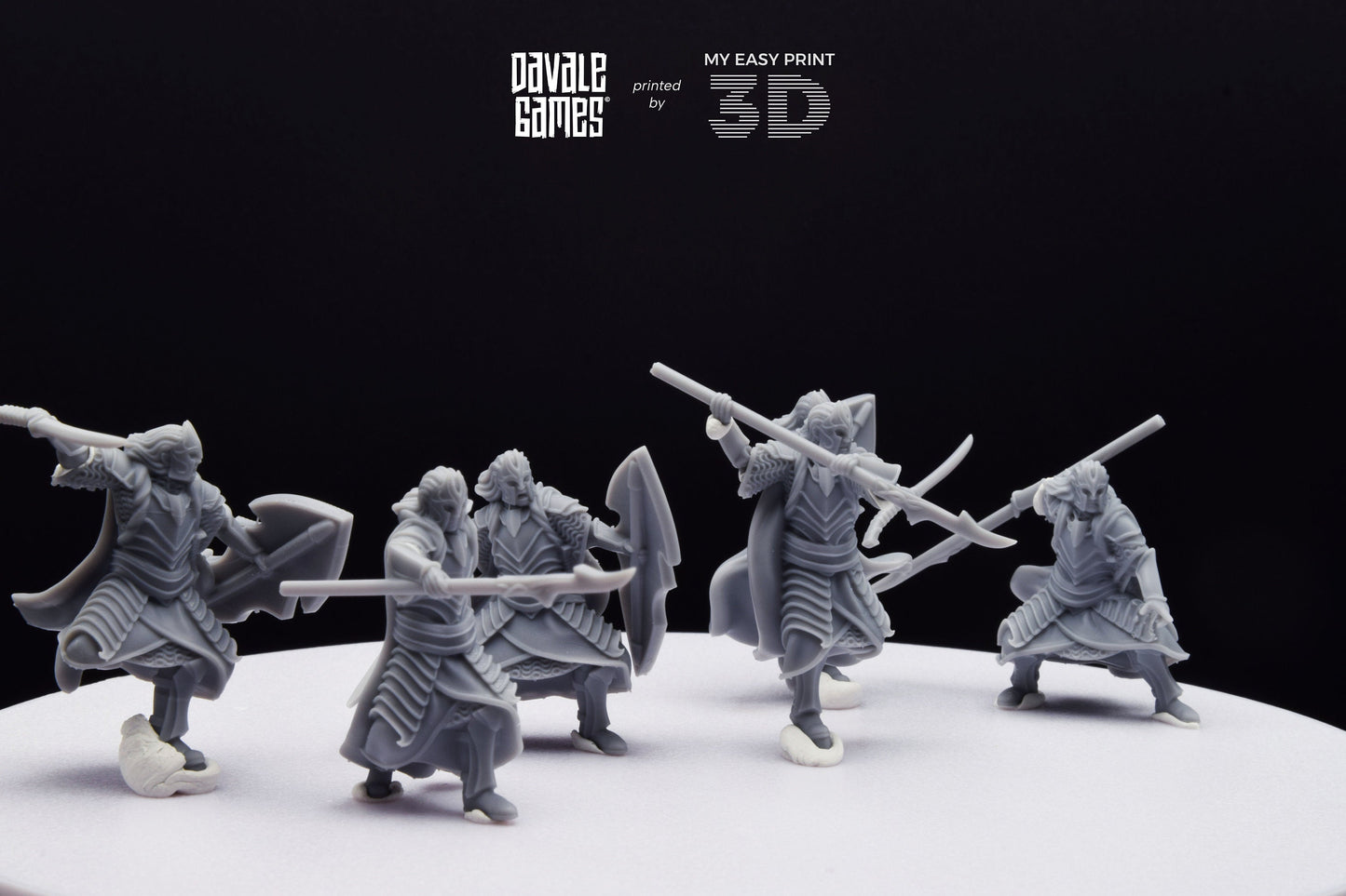 Bloody Elf King Guard - Davale Games - 3D Printed with high quality resin for LOTR/D&D games