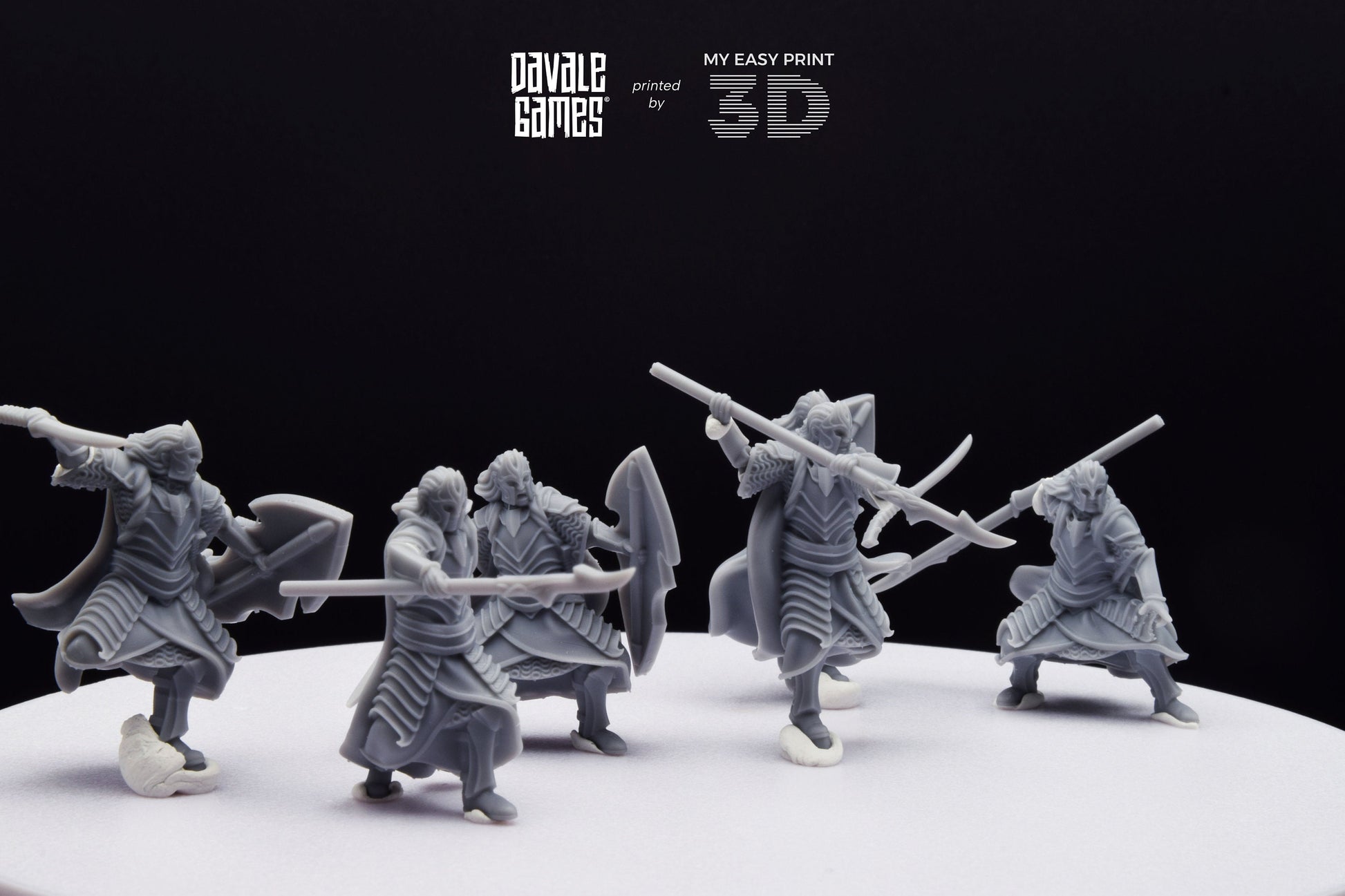 Bloody Elf King Guard - Davale Games - 3D Printed with high quality resin for LOTR/D&D games
