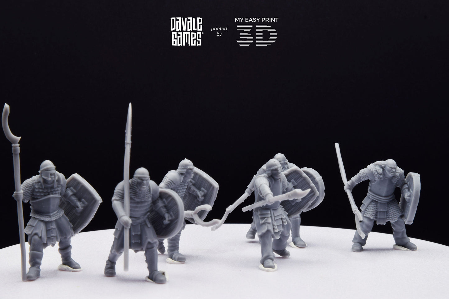 Regular Orc with Spear - Davale Games - 3D Printed with high quality resin for LOTR/D&D games