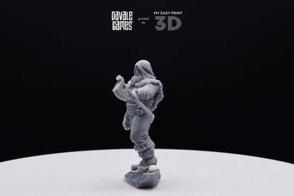 Grudder The Bearman - Davale Games - 3D Printed with high quality resin for LOTR/D&D games