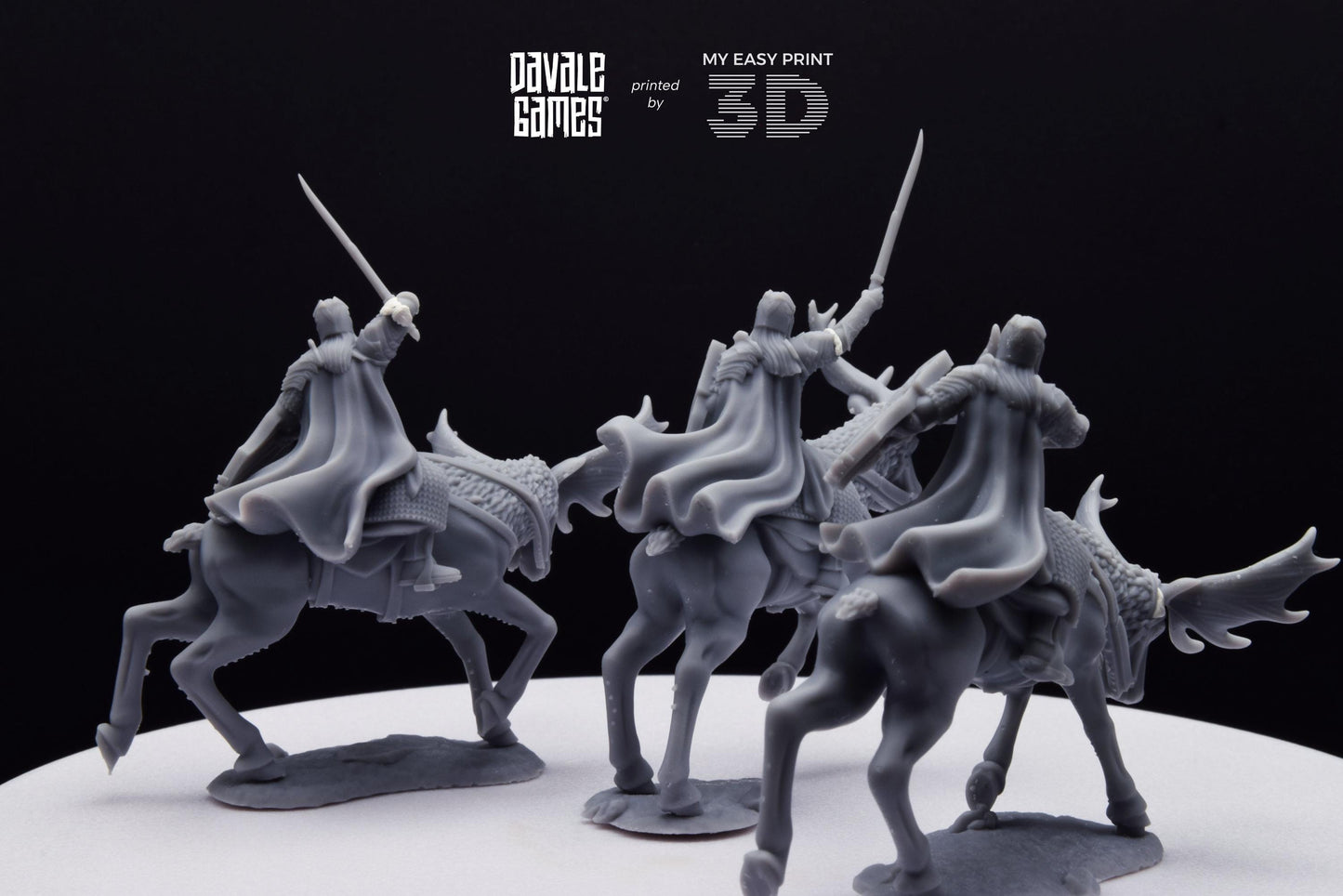 Armoured Wood Elf on Elk - Mounted - Davale Games - 3D Printed with high quality resin for LOTR/D&D games