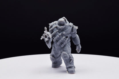 Gears Of War Boomer Savage Ot Miniature - TheSTLSmith - 3D Printed with high quality resin for Skirmish/D&D games
