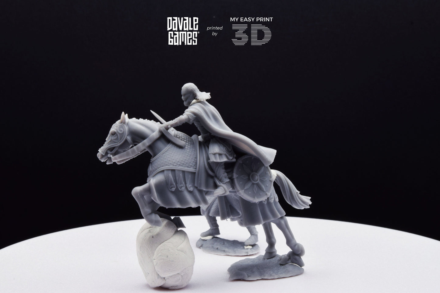 West Humans Comissary - Foot and Mounted - Davale Games - 3D Printed with high quality resin for LOTR/D&D games
