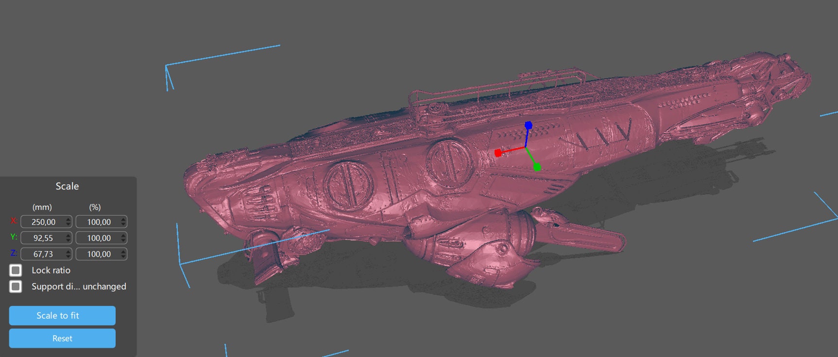 Gears Of War CNV Adamant Submarine Ot Miniature - TheSTLSmith - 3D Printed with high quality resin for Skirmish/D&D games