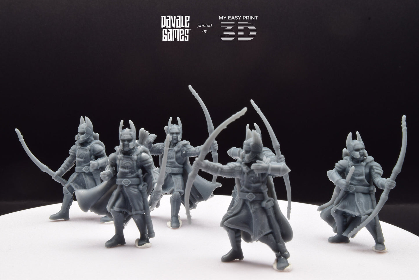 Old High Human Archer - Davale Games - 3D Printed with high quality resin for LOTR/D&D games