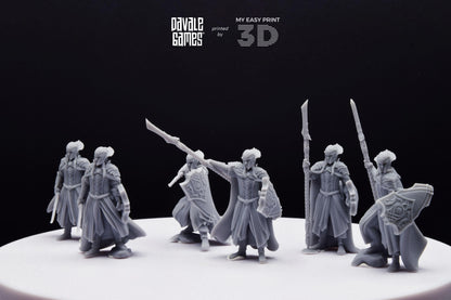 Wood Elf King Guard - Davale Games - 3D Printed with high quality resin for LOTR/D&D games