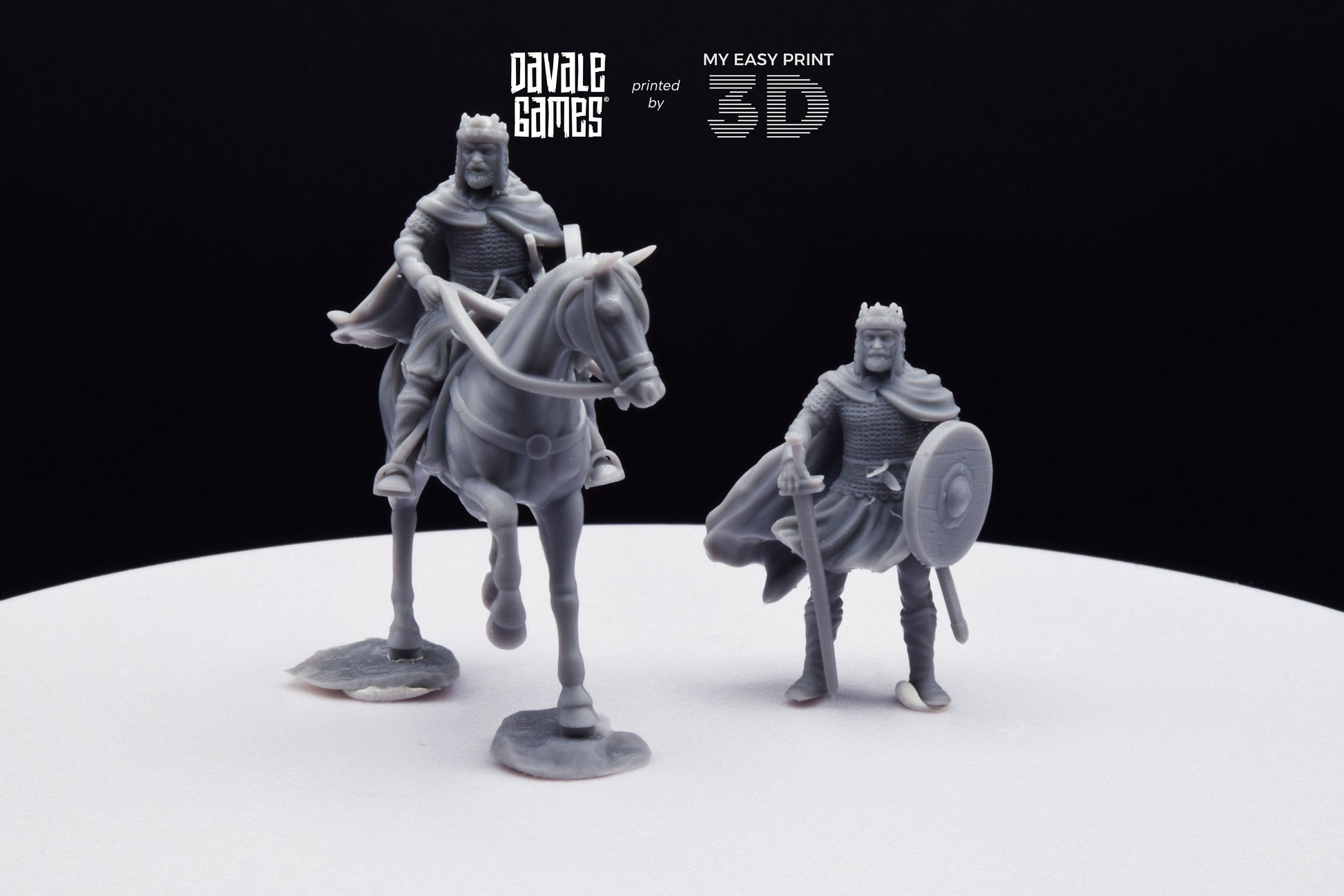 King Theodomir - Foot and Mounted - Davale Games - Historical games - 3D Printed with high quality resin