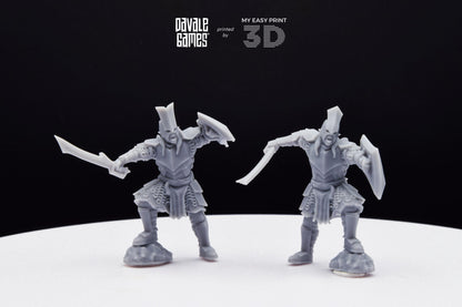 Captain Super Orc - Davale Games - 3D Printed with high quality resin for LOTR/D&D games