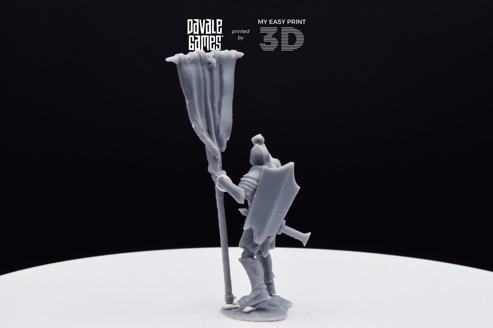 Blood-Handed Orc with Banner - Davale Games - 3D Printed with high quality resin for LOTR/D&D games